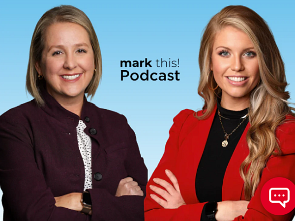 podcast graphic with 2 people